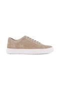 Effen beige Blackstone sneakers leer