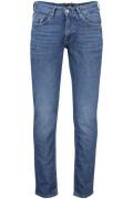 Vanguard jeans blauw effen katoen