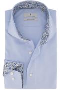 Thomas Maine business overhemd lichtblauw effen katoen normale fit cut...