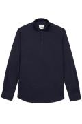 Profuomo polo normale fit donkerblauw effen katoen