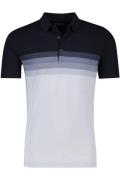 Pierre Cardin poloshirt donkerblauw gestreept katoen