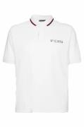 Tommy Hilfiger polo Big & Tall normale fit 1 knoops effen wit