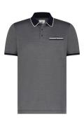 State of Art polo wijde fit darkblue effen katoen