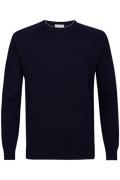 Profuomo trui ronde hals navy effen