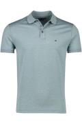 Tommy Hilfiger Big & Tall polo katoen normale fit groen wit