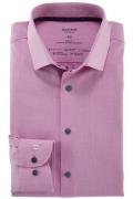 Overhemd Olymp Level Five extra slim fit roze effen katoen