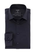 OLYMP No. Six 24/Seven overhemd super slim fit donkerblauw effen katoe...