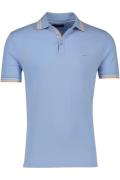 Portofino polo normale fit Imola blauw oranje details lichtblauw effen...