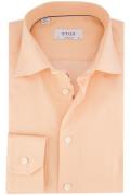 Eton business overhemd normale fit oranje effen katoen Contemporary Fi...
