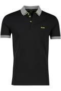 Hugo Boss polo Paddy korte mouw normale fit zwart effen katoen