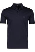 Hugo Boss polo wijde fit donkerblauw effen 100% katoen Parley