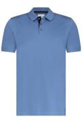 State of Art polo wijde fit korte mouw blauw