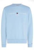 Tommy Hilfiger sweater wijde fit katoen blauw effen