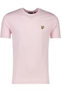 Lyle & Scott t-shirt roze slim fit ronde hals
