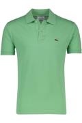 Lacoste poloshirt 3 knoops normale fit groen effen katoen