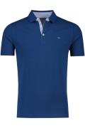 Portofino polo normale fit marineblauw effen katoen Pique