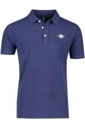 Replay polo normale fit navy effen katoen