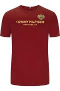 Tommy Hilfiger t-shirt ronde hals rood met opdruk