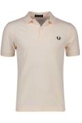 Fred Perry poloshirt 2 knoops normale fit roze effen katoen