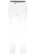 Pantalon stretch M.E.N.S. wit katoen