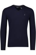 Polo Ralph Lauren trui v-hals wol donkerblauw effen