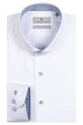 Thomas Maine overhemd extra lange mouwen normale fit wit effen katoen