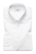 Overhemd Eton wit Contemporary Fit button under