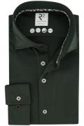 Overhemd R2 slim fit groen