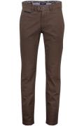 Gardeur katoenen chino bruin modern fit