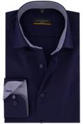 Eterna overhemd Slim Fit katoen donkerblauw