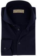 John Miller overhemd katoen slim fit donkerblauw