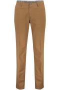 M.E.N.S. katoenen chino modern normale fit lichtbruin