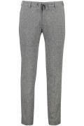 Born With Appetite katoenen pantalon grijs/wit