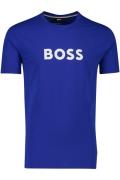 Hugo Boss t-shirt blauw print normale fit 100% katoen