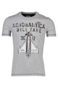 Aeronautica Militare t-shirt grijs geprint