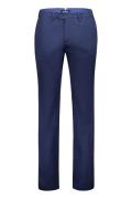 Gardeur slim fit pantalon donkerblauw katoen