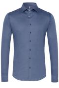 Desoto business overhemd donkerblauw effen katoen slim fit