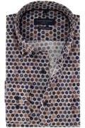 Casa Moda casual overhemd katoen casual fit blauw geprint