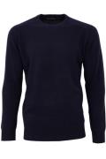 Alan Paine trui navy lamswol ronde hals ruime fit