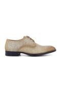 Giorgio nette lage schoenen beige geprint leer