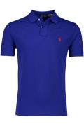 Polo Ralph Lauren polo korte mouw slim fit donkerblauw effen katoen