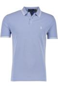 Polo Ralph Lauren polo slim fit blauw gemêleerd katoen 3 knoops