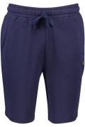 Lyle & Scott korte joggingbroek donkerblauw effen katoen met logo