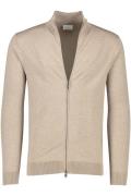 Profuomo ronde hals vest beige