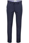 Blue Industry pantalon mix & match donkerblauw effen wol slim fit geme...