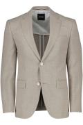 Hugo Boss colbert H-Janson-flaps beige gemêleerd regular fit