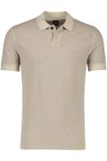 2-knoops Hugo Boss prime polo regular fit lichtbruin katoen