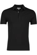 Lacoste polo zwart 3-knoops katoen regular fit