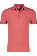 3-knoops Lacoste polo regular fit rood katoen