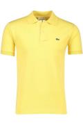 Classic fit Lacoste polo geel katoen